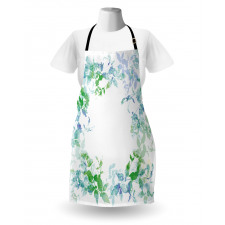 Spring Wreath Watercolor Apron