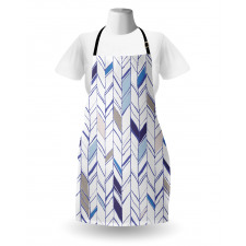 Boho Zigzag Sketchy Line Apron