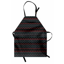 Zigzag Chevron Theme Apron