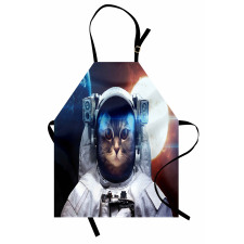 Kitty in Galaxy Dust Apron