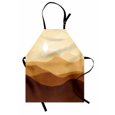 Abstract Sunrise Mountains Apron