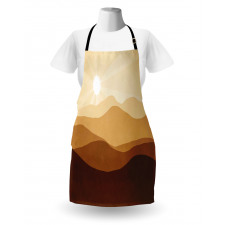 Abstract Sunrise Mountains Apron