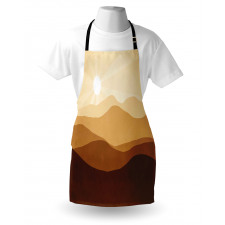 Abstract Sunrise Mountains Apron