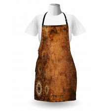 Aged Texture Vintage Floral Apron