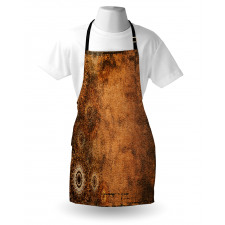 Aged Texture Vintage Floral Apron