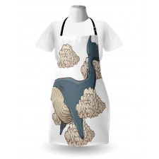 Sky Clouds Animal Fish Apron