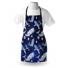 Whale Planet Cosmos Apron