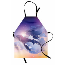 Dreamy Night with Clouds Apron