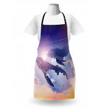 Dreamy Night with Clouds Apron