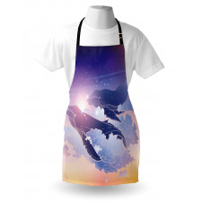 Dreamy Night with Clouds Apron