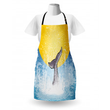 Fish Tail Ocean Full Moon Apron