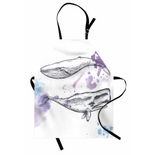 Grunge Mammals Murky Art Apron