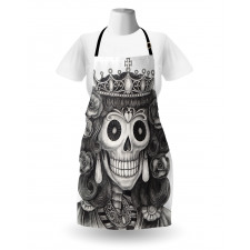 Dead Queen Folk Flowers Apron