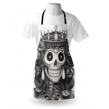 Dead Queen Folk Flowers Apron