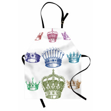 Old Antique Crown Set Apron