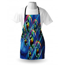 Colorful Disco Club Apron