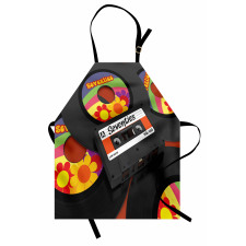 Cassette Vinyl 70s Apron