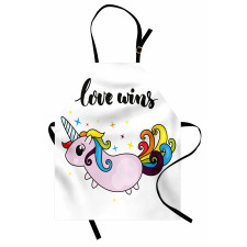 LGBT Slogan Tail Apron