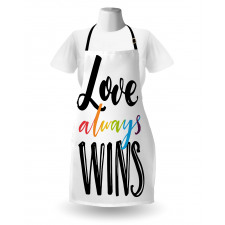 Love Always Wins Phrase Apron