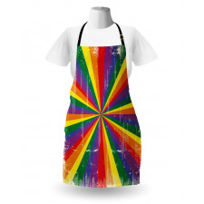 Vintage Radial Scratched Apron