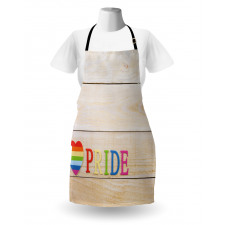 Heart Sign Colorful Love Apron