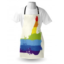 Grungy Thumbs up Art Apron