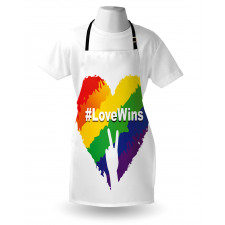 LGBT Colored Heart Apron