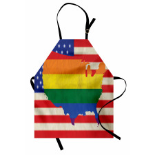 USA Flag Gay Rights Apron