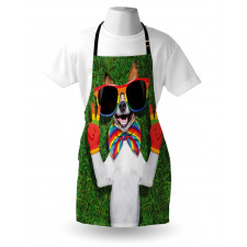 Gay Dog Peace Sign Pride Apron