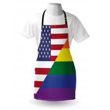Flag USA Rainbow Colors Apron