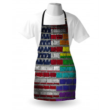 Brick Wall Pride Apron