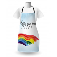 Celebratory Text Colorful Apron