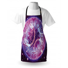 Zodiac Circle Space Apron