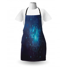 Zodiac Signs in Space Apron