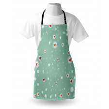 Sketch Circles and Hearts Apron