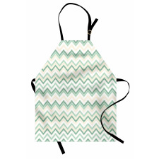 Blurry Abstract Zig Zag Apron