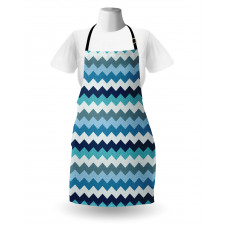 Retro Zig Zag Stripes Apron