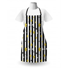 Vertical Lines Stars Apron