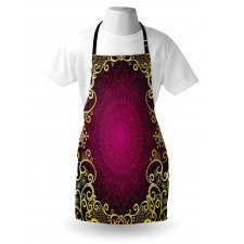 Purple Frame Curls Apron