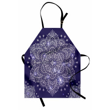 Floral Round Retro Ornament Apron