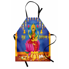 Ethnic Figures Lotus Ancient Apron