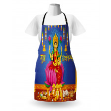 Ethnic Figures Lotus Ancient Apron