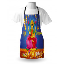 Ethnic Figures Lotus Ancient Apron