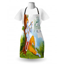 Playing Flute Forest Apron