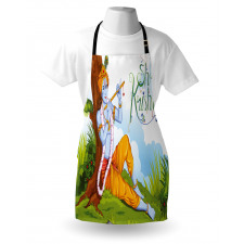 Playing Flute Forest Apron