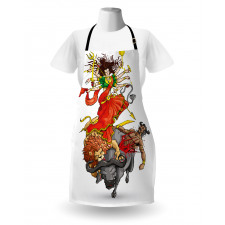 Mythical Scene Apron