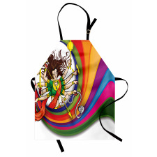 Rainbow Circle Snake Apron