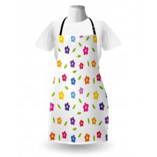 Daisies Leaves Meadow Apron