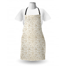 Retro Swirl Flowers Apron