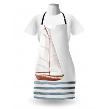 Sailing Theme Boat Waves Apron